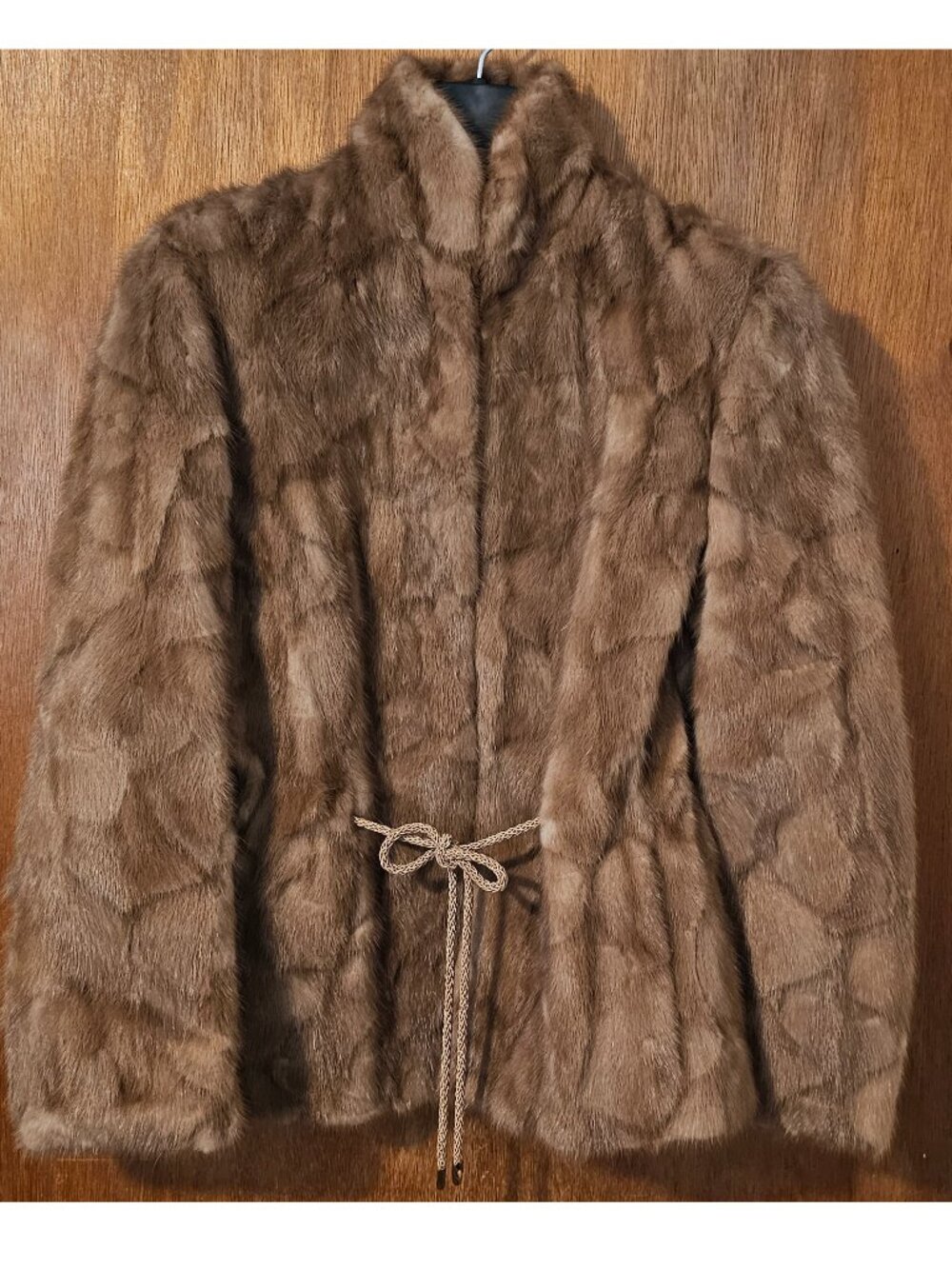 Vintage Handmade Size Medium Real Authentic Autumn Haze Mink Fur Coat